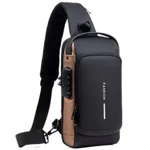 Men's Multifunction Anti-theft USB Shoulder Bag Man Crossbody Cross Body Travel Sling Chest Bags Pack Messenger Pack for Male 1